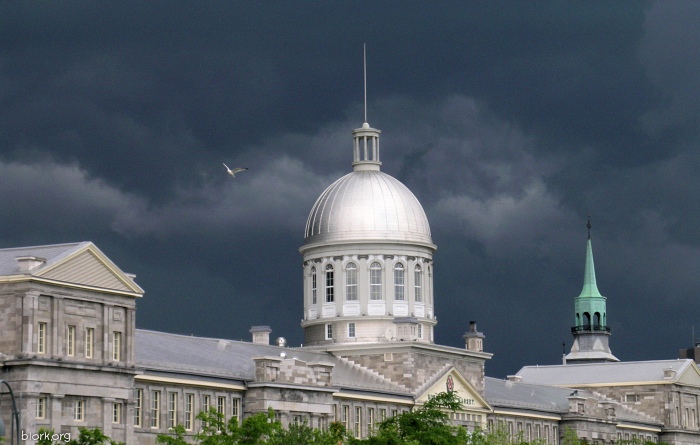 Storm Clouds, Bonsecours Market, Montreal