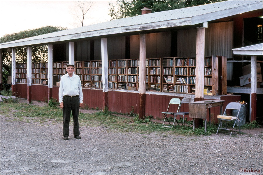 Used Books Proprietor near Frederickton, New Brunswick (1990)