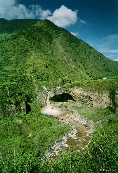 Waterfall, near BaÃ±os, Ecuador