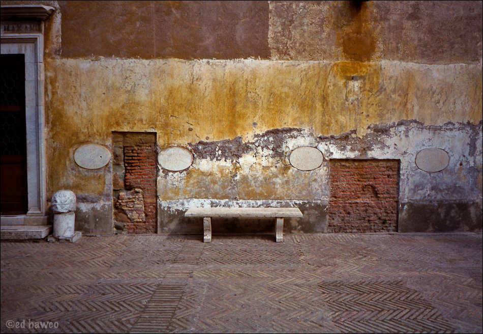 Bench - Inside Castel Sant'Angelo, Rome