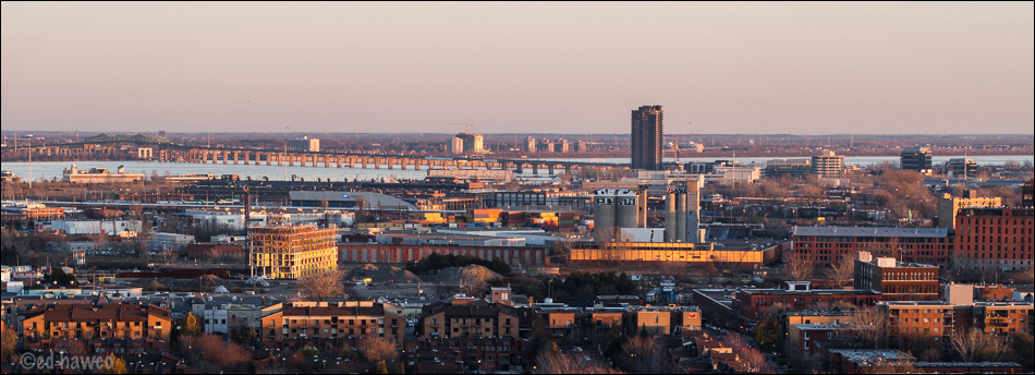 Sunset, south end of Montreal