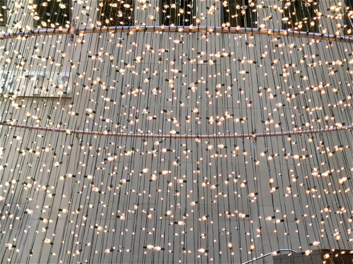 Christmas lights, Place-Ville-Marie, Montreal