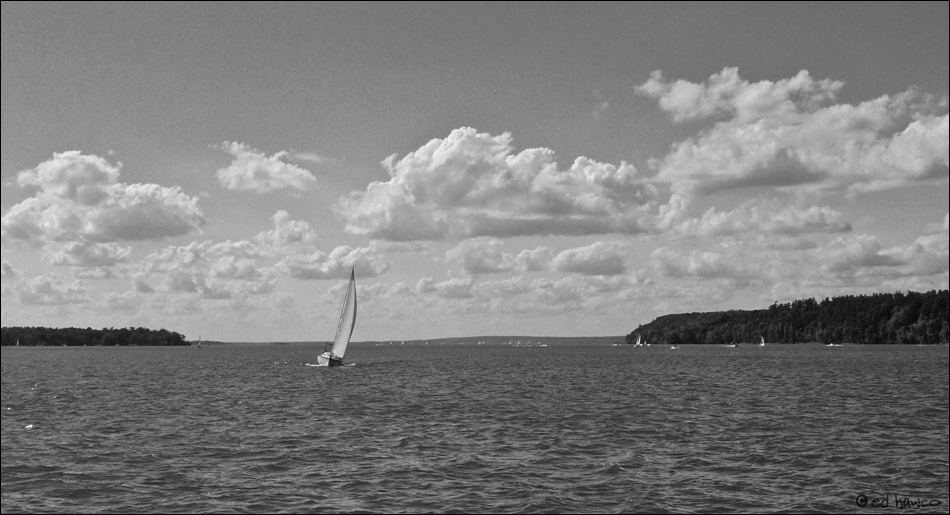 Sailboat, Ottawa River, near Oka