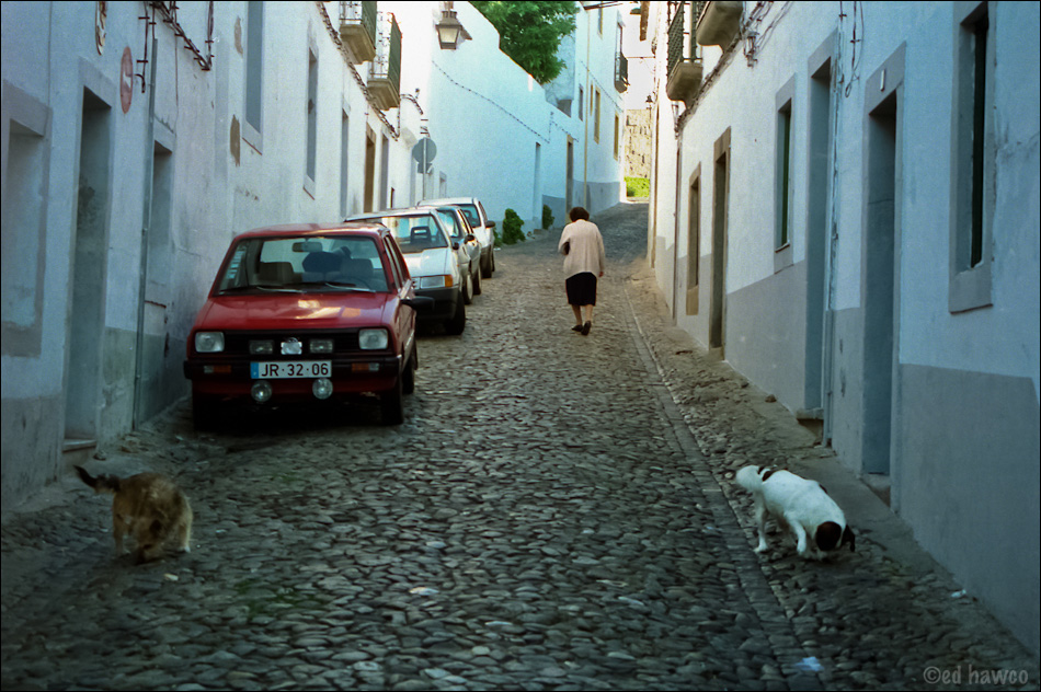 Side street. Evora, Portugal.