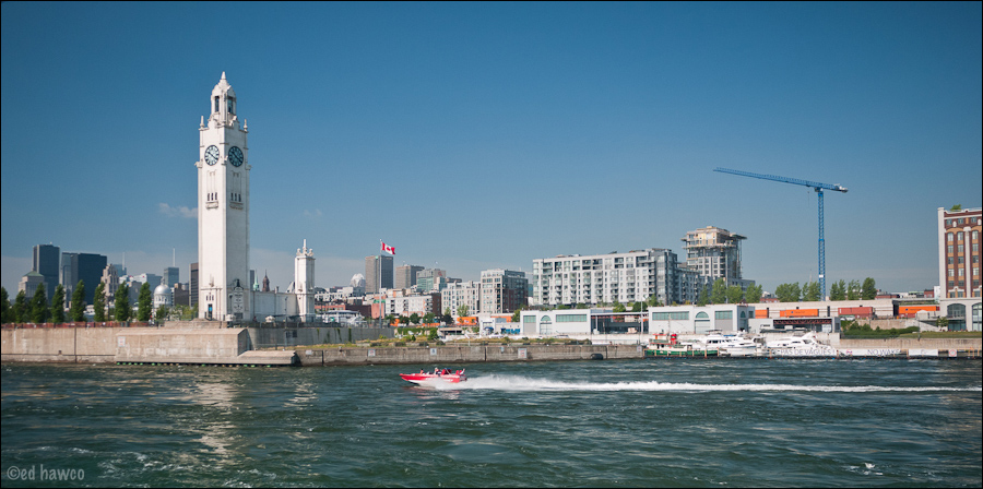 Speedboat and Clock Tower
