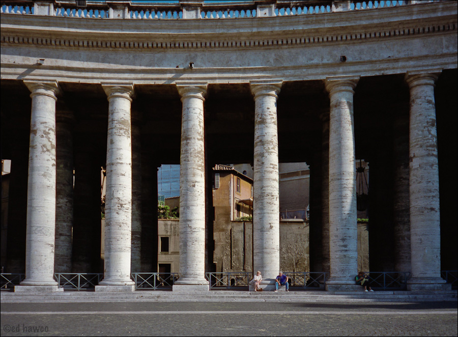 Taking a break - Saint Peter's Square, Rome